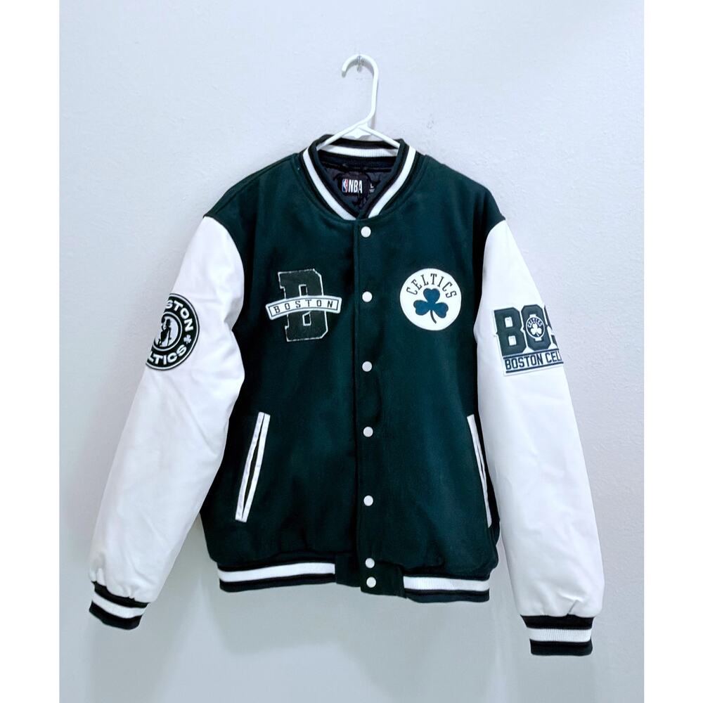 NWT Primark NBA Boston Celtics Varsity Jacket - Large